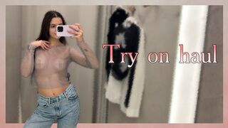 Transparent Clothes Try on Haul with Emily | See through try on