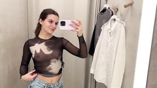 Transparent Clothes Try on Haul with Emily | See through try on