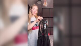 Try on Haul Transparent Dress with Elli