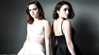 Emma Watson and Maisie Williams AI Lingerie Portraits