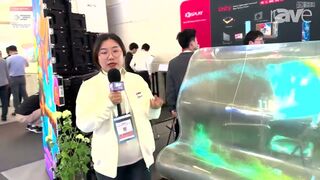 ISE 2024: iDisplay Shows Off CrystalFlex, a Flexible, Transparent LED Display Film for Retail