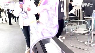 ISE 2024: iDisplay Shows Off CrystalFlex, a Flexible, Transparent LED Display Film for Retail