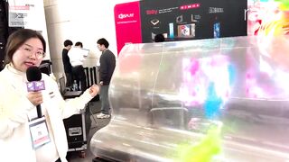 ISE 2024: iDisplay Shows Off CrystalFlex, a Flexible, Transparent LED Display Film for Retail