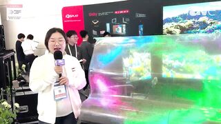 ISE 2024: iDisplay Shows Off CrystalFlex, a Flexible, Transparent LED Display Film for Retail