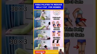 Yoga Pilates To Reduce Belly Fat#short #reducebellyfat #bellyfatloss #yoga