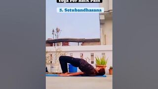 Yoga For Back Pain ????‍♀️ #yoga #backpainrelief #benefits #yogashort #shortsyoutube #spineflexibility