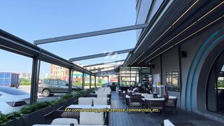 How to shade outdoor space?flexible design,retractable roof
