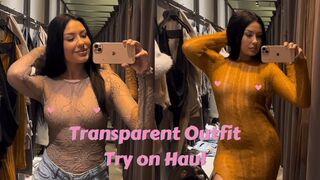 [4K] Transparent Clothing | Try on Haul with Amy