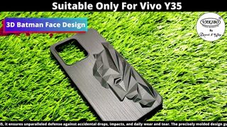 Vakibo 3D Batman Case Soft Flexible For Vivo Y35 #premiumcase