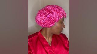 Satin Bonnet Try On Haul ???? #tryonhaul #satinbonnets #shorts