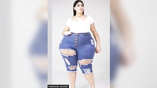 Plus Size Sexy Tight Jeans Bodysuit Try On Haul #plussize #lingerie #tryonhaul