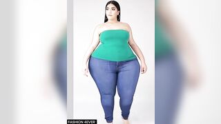 Plus Size Sexy Tight Jeans Bodysuit Try On Haul #plussize #lingerie #tryonhaul