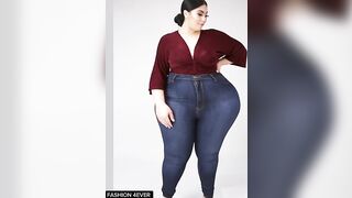 Plus Size Sexy Tight Jeans Bodysuit Try On Haul #plussize #lingerie #tryonhaul