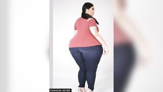 Plus Size Sexy Tight Jeans Bodysuit Try On Haul #plussize #lingerie #tryonhaul