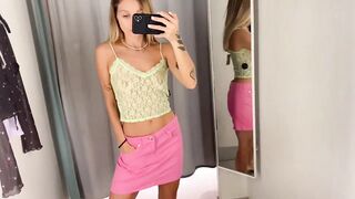 See through Try On Haul style fitting room