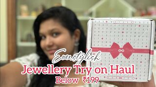 Jewellery try on Haul below ₹199 ????|| Telugu lo ????