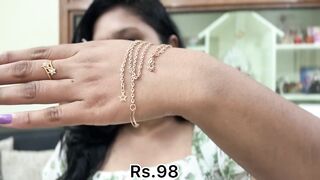 Jewellery try on Haul below ₹199 ????|| Telugu lo ????