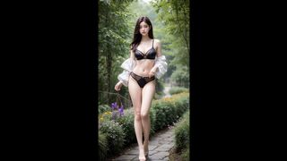 AI LOOK BOOK [Flower Valley National Park_Audrey two-piece lingerie 4] 플라워 밸리 국립공원_오드리 투피스 란제리 4 룩북