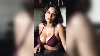 4k Video Beautiful Super Model Latin AI Lookbook 37 Years Old Lingerie Fashion, You Like Me?