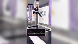 Aerial yoga tutorial ????????‍♀️????♾️☀️ It starts with a short warm-up & then the step-by-step sequence