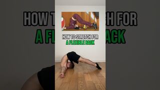 How to stretch for a flexible back ? ✅ #flexibility #workout #yoga #mobility #gym #amazing #anime