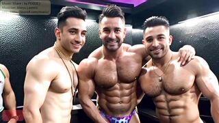 A VIP Gay Male Bodybuilders Leopard Print Bikini Pool Party In Lahore