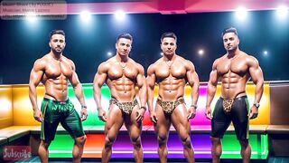 A VIP Gay Male Bodybuilders Leopard Print Bikini Pool Party In Lahore