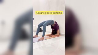 Advanced backbending drills|hatha yoga |weightloss |spine health #ytt #trending#trendingshorts#yoga