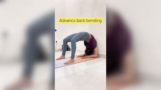 Advanced backbending drills|hatha yoga |weightloss |spine health #ytt #trending#trendingshorts#yoga