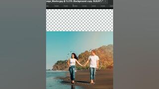 Scale Photos Without Ugly Stretching in Photoshop! #shorts