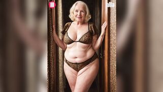 Natural Older Women Over 75 ???? Classic Lingerie Fashion ⭐️ 27