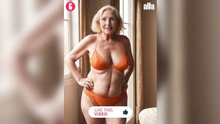 Natural Older Women Over 75 ???? Classic Lingerie Fashion ⭐️ 27