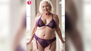 Natural Older Women Over 75 ???? Classic Lingerie Fashion ⭐️ 27