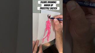 Freestyle figure sketching. #drawing #drawingtechniques #artist #sketch #stretching #figuredrawng