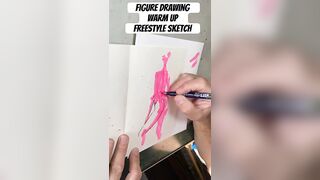 Freestyle figure sketching. #drawing #drawingtechniques #artist #sketch #stretching #figuredrawng