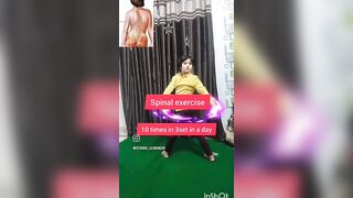 spinal exercise#spinalmobility #spinalyoga#yoga #shorts #ytshorts #reels #yogaqueen #devangilalwani