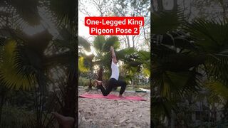 One-Legged King Pigeon Pose 2 #yogafitness #yoga #shorts