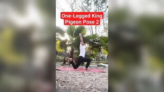 One-Legged King Pigeon Pose 2 #yogafitness #yoga #shorts