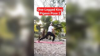 One-Legged King Pigeon Pose 2 #yogafitness #yoga #shorts