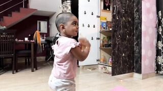 Riya papa doing yoga very well..