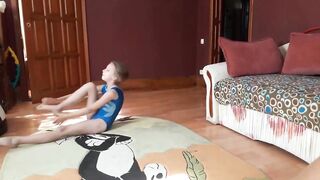 Girl Gymnast Victoria - shows Stretching and Flexibility to music /15.07.2023/