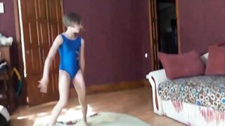 Girl Gymnast Victoria - shows Stretching and Flexibility to music /15.07.2023/