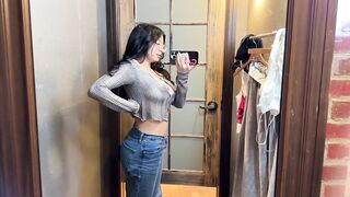 SPILLING OUT Jump Test + Transparent Busty Try On Haul with Cami Strella | [4K] 2024