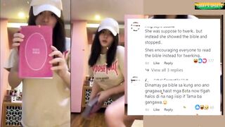Netizens nag-react sa video ni Cassy Legaspi na nagtangkang mag-twerk tapos nagpapakita ng Bibliya