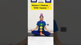 Balance 7 Chakras with 7 Asanas ????????‍♀️✨ #yoga #chakras #meditation #dhyana @fitglories