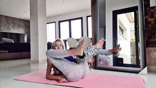 Strech Splits Legs Routine | Yoga Feet | Flexible contortion workout yoga stretch legs