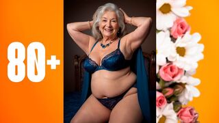 Natural Older Woman Over 80 Attractively Dressed Classy | Lingerie Сollection 19