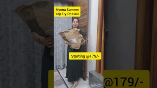 Myntra Summer Top Try On Haul #viral #subscribe #trending #summertops #myntrahaul #ashortaday #tryon