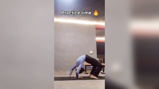 practice time ????#yogapractice #youtubeshort #trendingvideo #shivshakti #likeforlikes #likes #yoga
