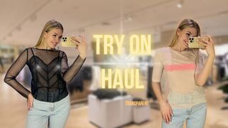 Braless Try on Haul with Alice | Transparent Clothes